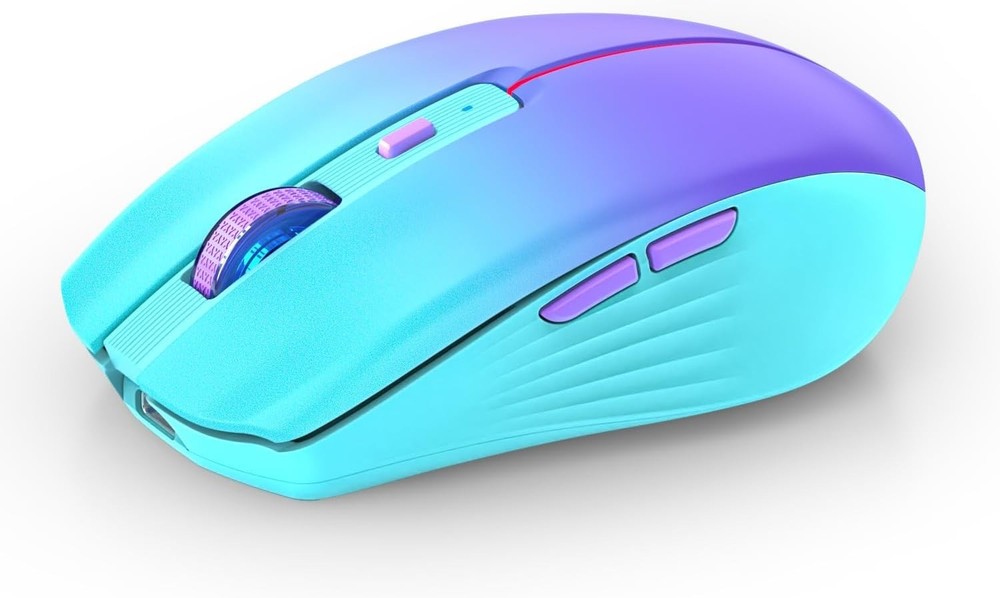 Bluetooth Wireless Mouse, Rechargeable Slient Multi-Device Computer Mice (Tri-Mo