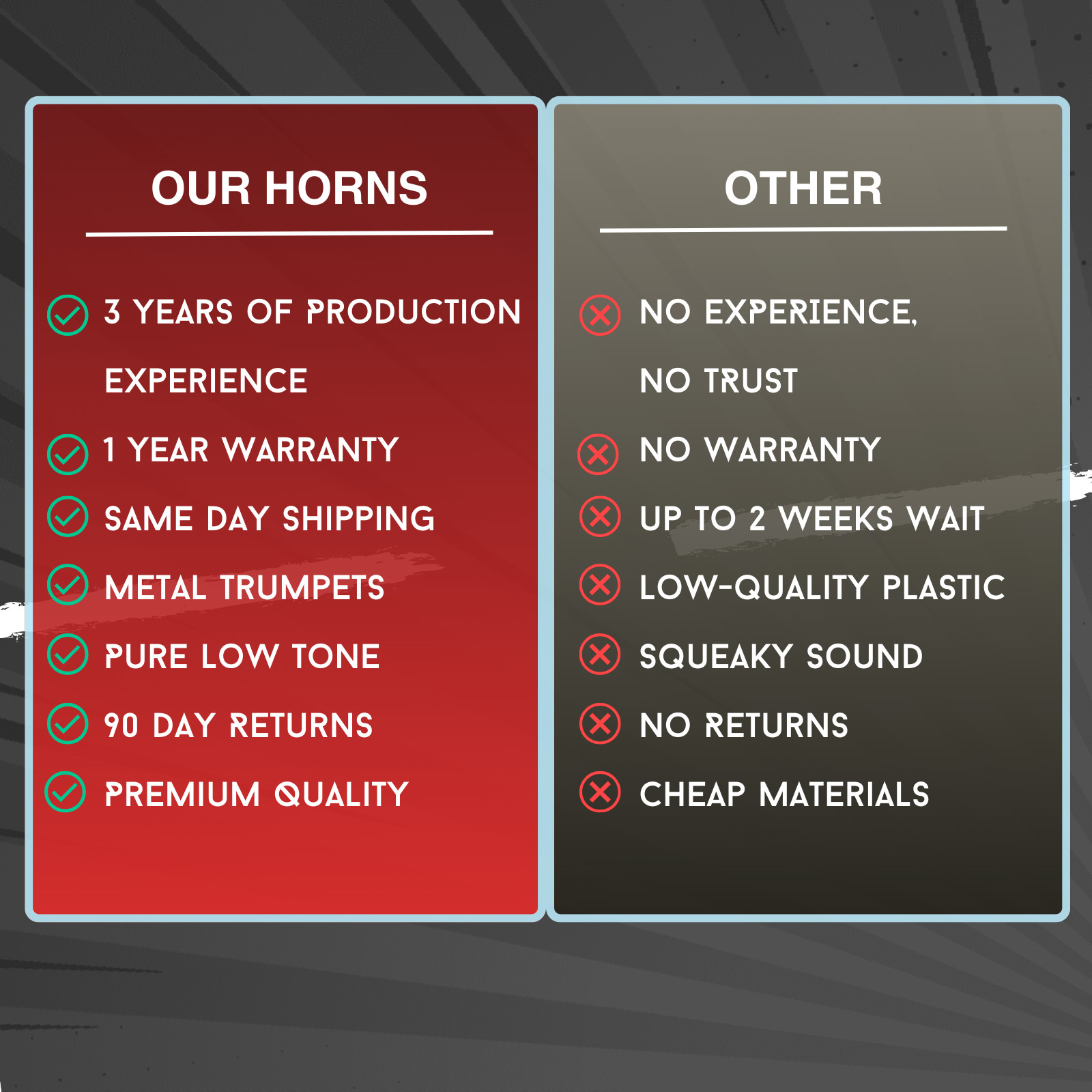 Ryobi 18V Impact Train Horn Quad 4 Trumpet | 2 Remotes | Assembled in USA