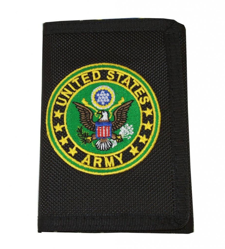 United States Army Logo Nylon Hook & Loop Wallet