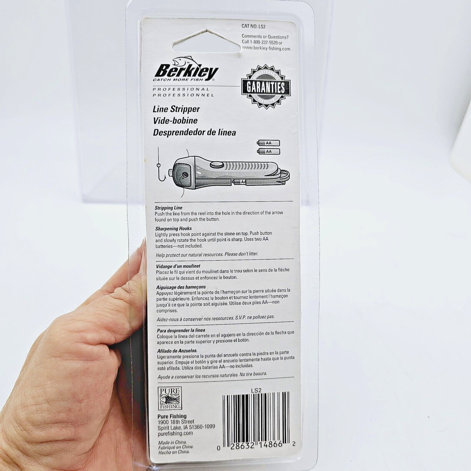 Berkley Fishing Line Stripper & Hook Sharpener Model LS2