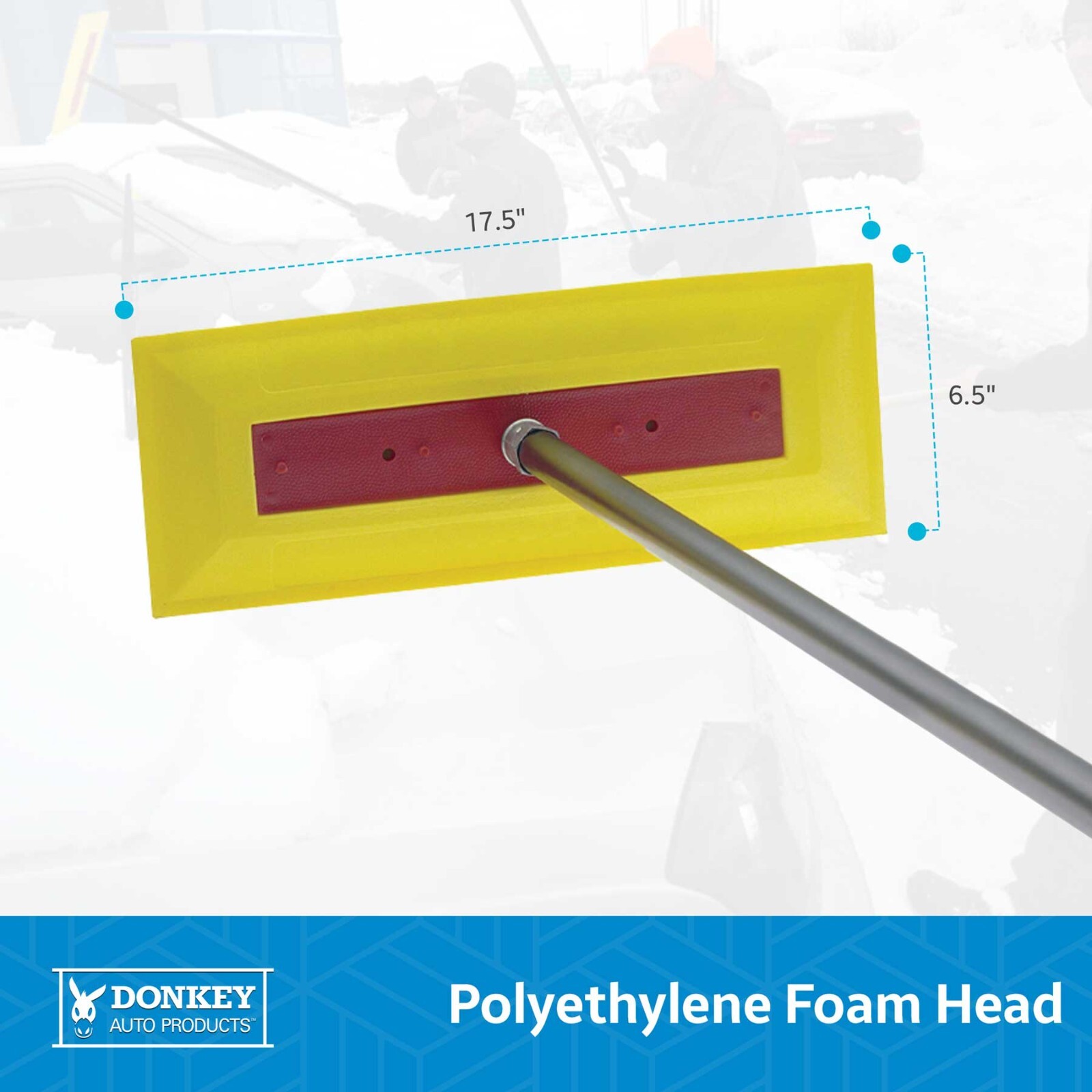 Professional Heavy Duty Snow Rake - Snow Broom Snow Brush - For Cars And Trucks