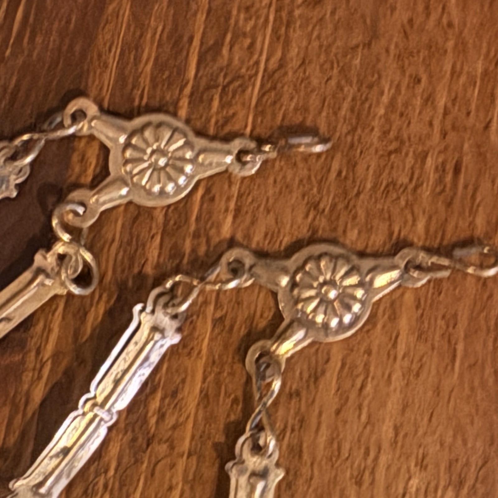 Antique Bar & Link Chains (2) Kerosene Lamp Hanging Oil VERY UNIQUE & RARE 15”