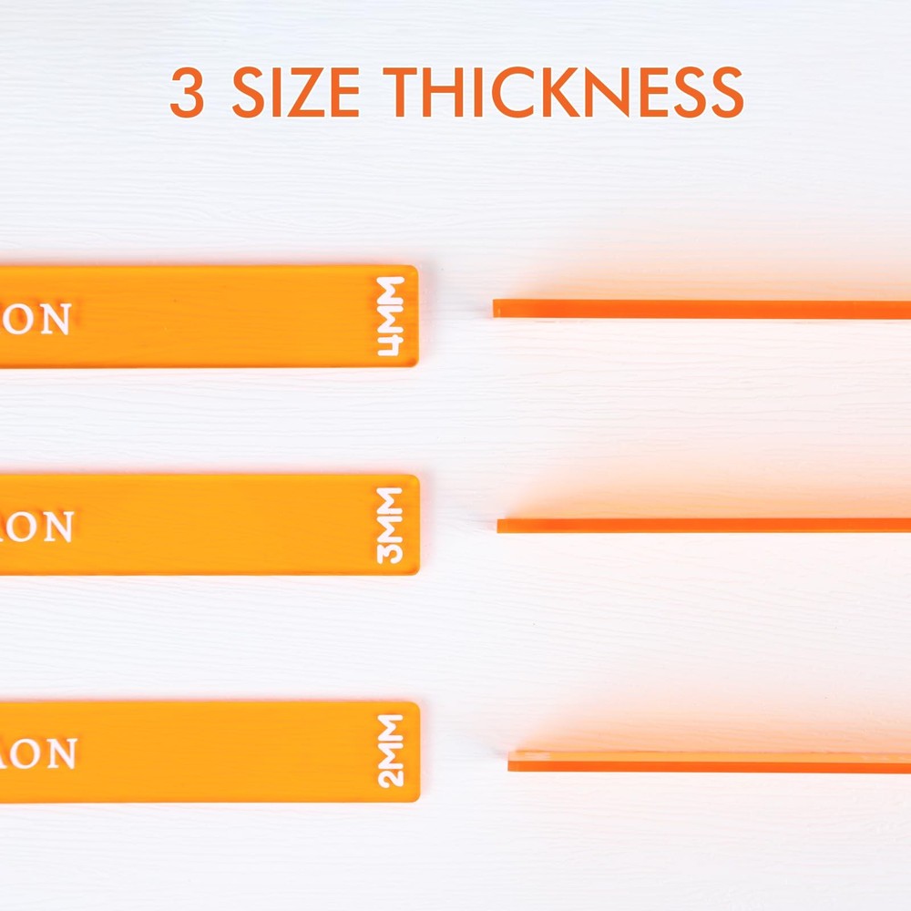 Polymer Clay Depth Guides - 8 Pcs Thickness Depth Guide for Polymer Clay Jewe...
