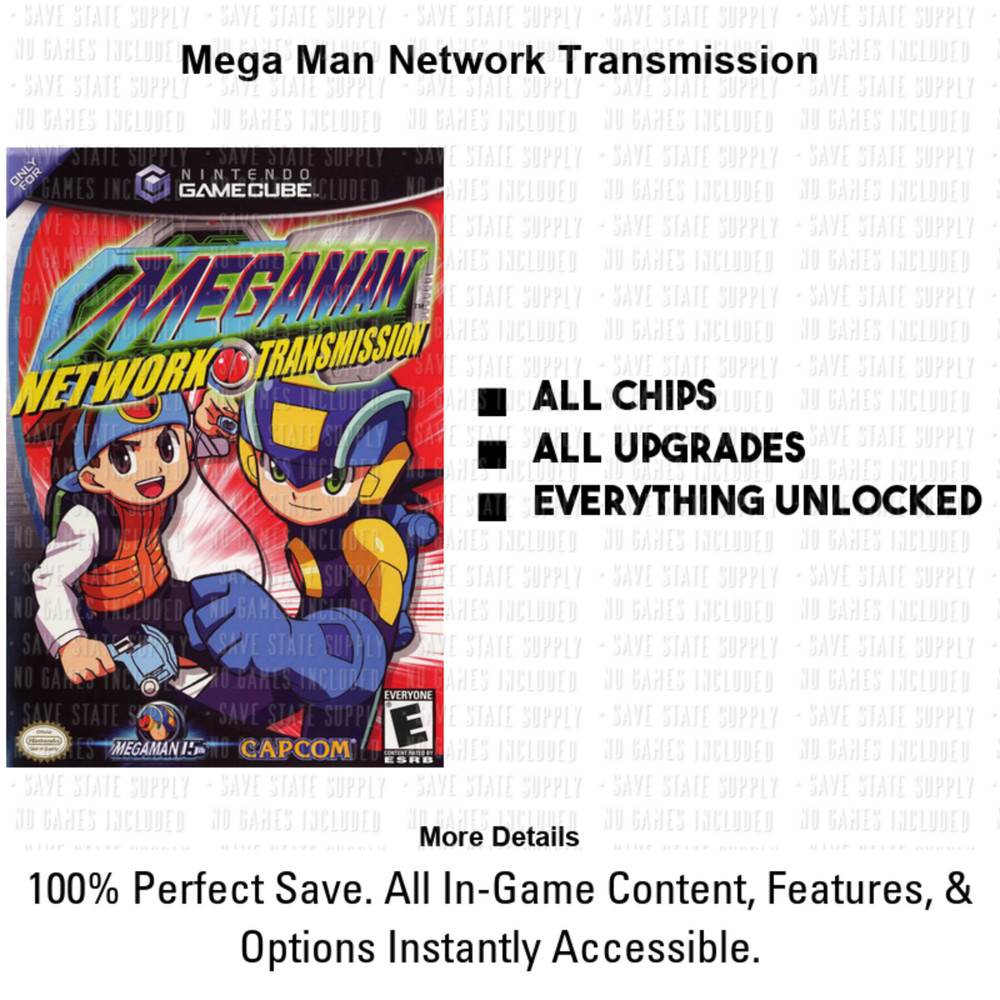 Mega Man Network Transmission X Collection Command Mission Gamecube Memory Card