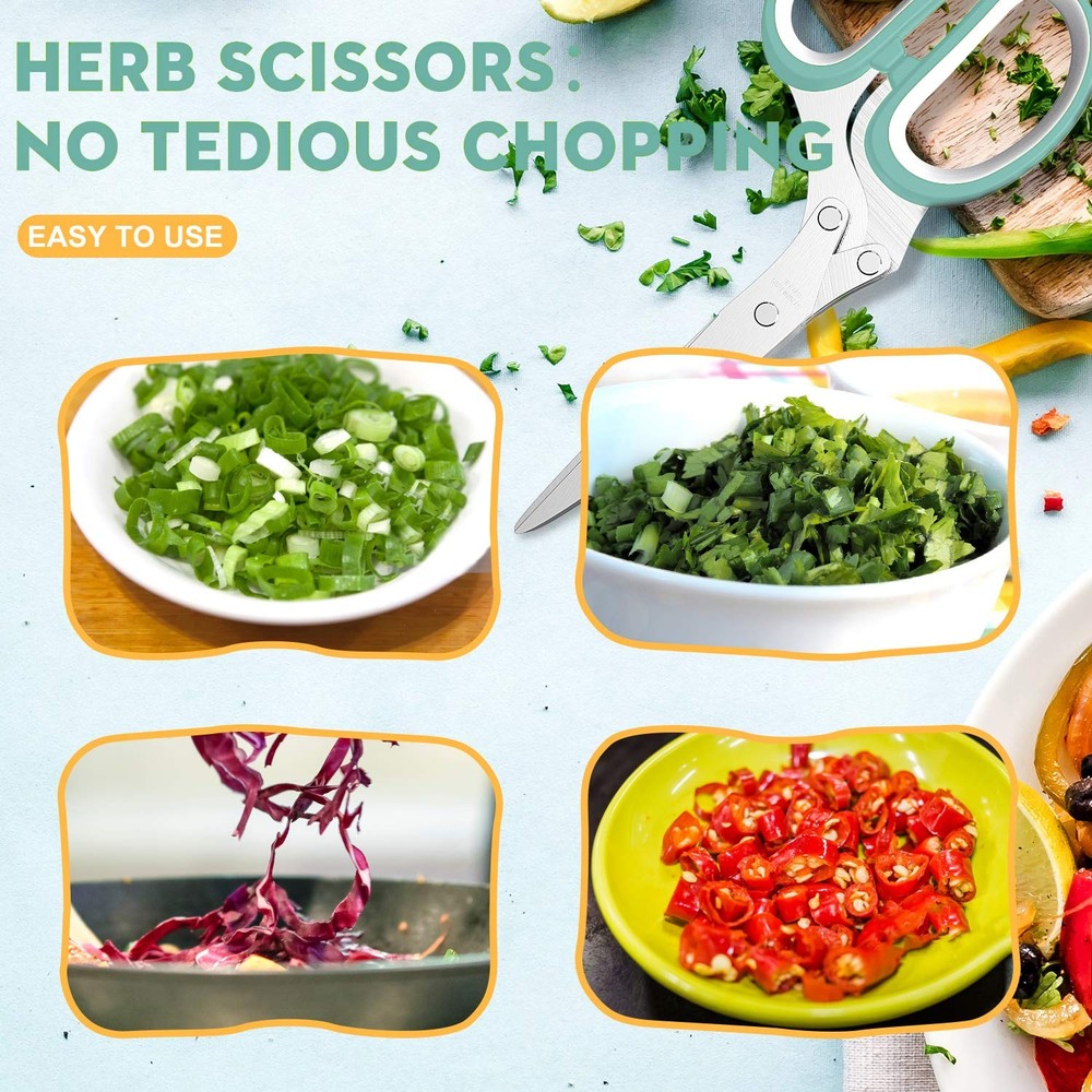 Fun Unique Kitchen Gadgets: Herb Scissors Set - Updated 2026 Cool Kitchen Too...
