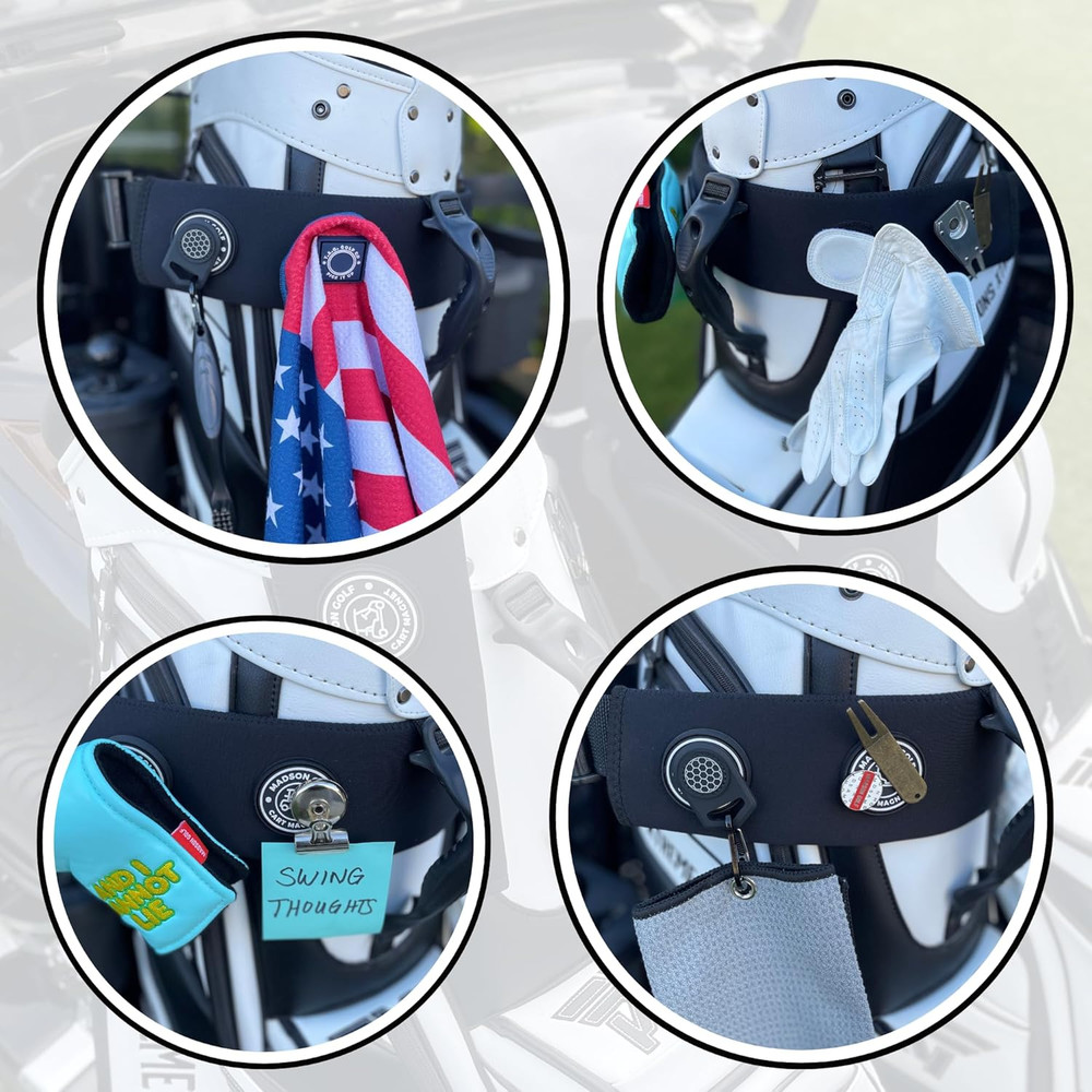 Magnetic Golf Cart Sleeve Utility Strap - Securely Attach Your Lightweight Golf