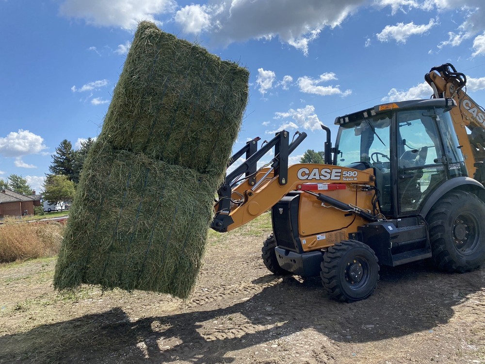 bale fork, quick connect, for case backhoe