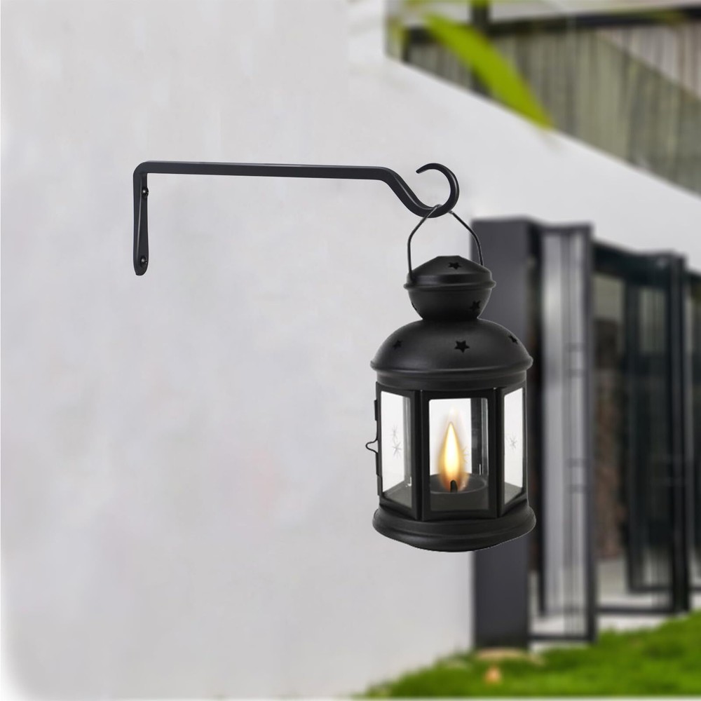 2 Pack Premium Forged Wall Hook, Sturdy Hanging Plant Bracket, Elegant Hook for
