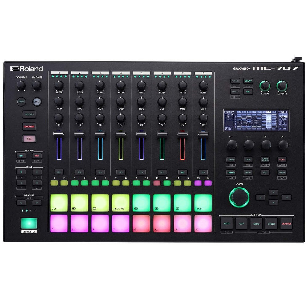 Roland MC-707 Groovebox CONTROLLER RIG