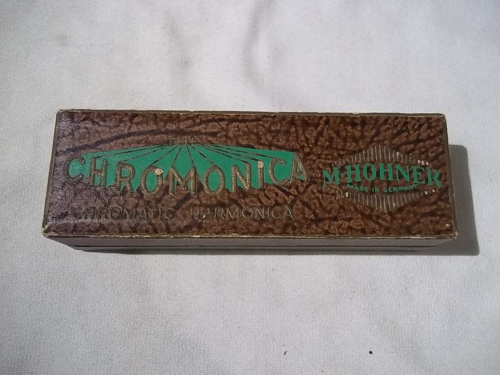 VINTAGE THE CHROMONICA HARMONICA BY M. HOHNER WITH ORIGINAL CASE
