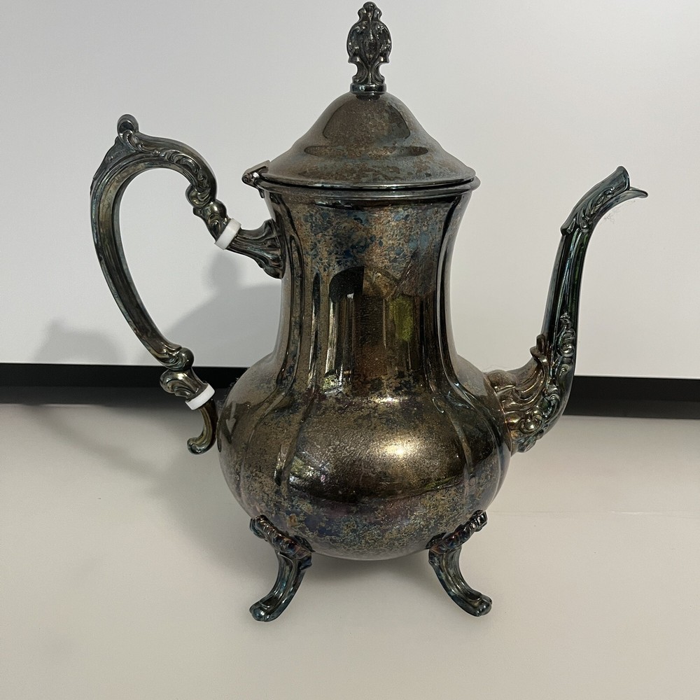 towle silverplated Tea Pot Single 11" tall silver