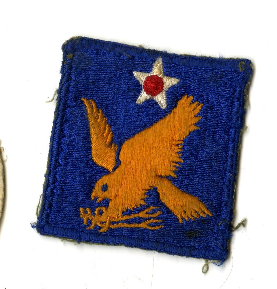 2nd Air Force White Back Patch WWII Vintage Pacific Coast