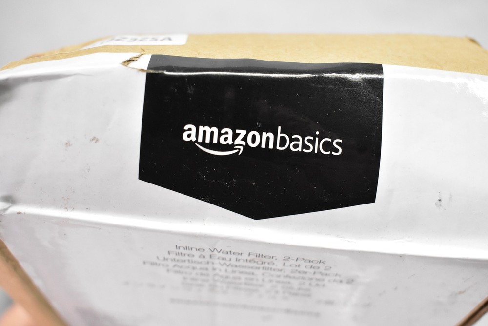 AmazonBasics Inline Water Filter 2-Pack High Flow Replacement Cartridges Set