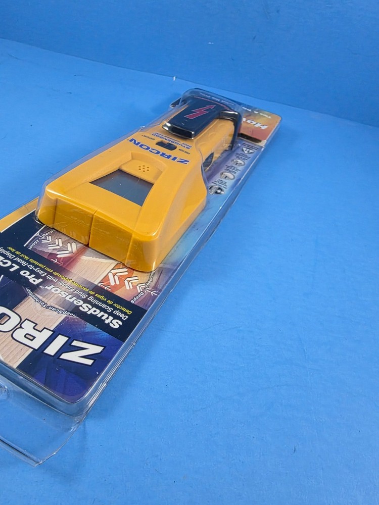 ZIRCON Stud Sensor Pro LCD Stud/Edge Finder Guide, Wood/Metal, Wire Warning NEW