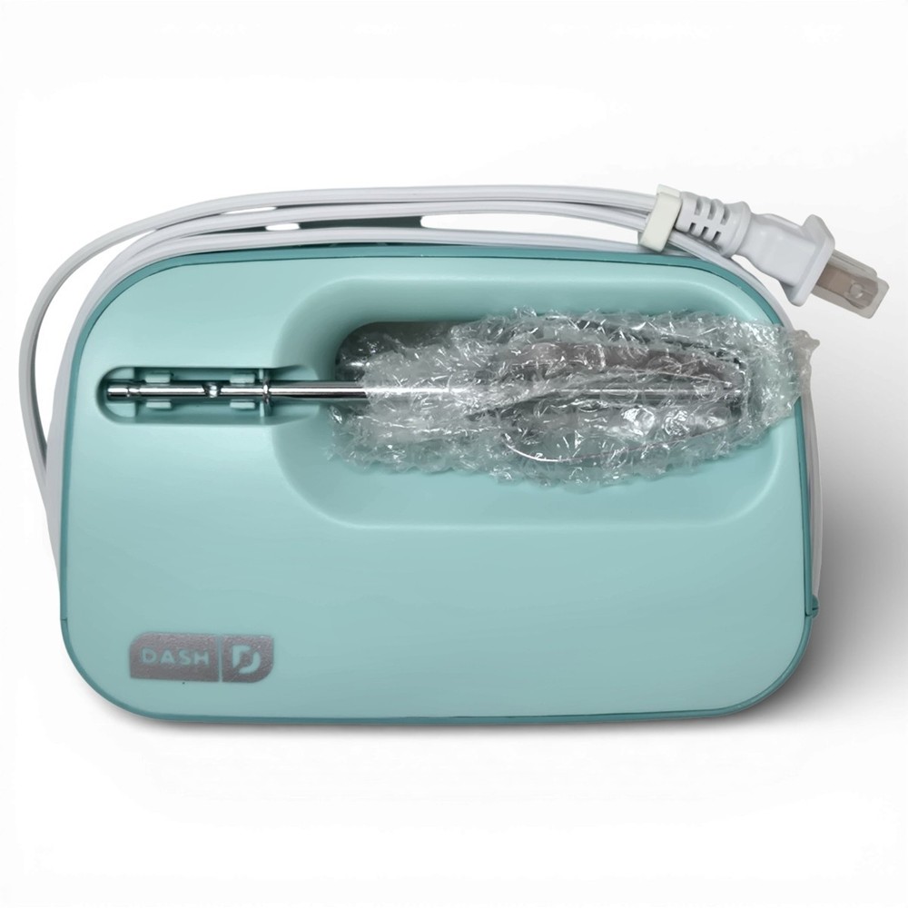 Dash Hand Mixer Mini 150 Watt 3 Speed Lightweight Compact Kitchen Mint Green
