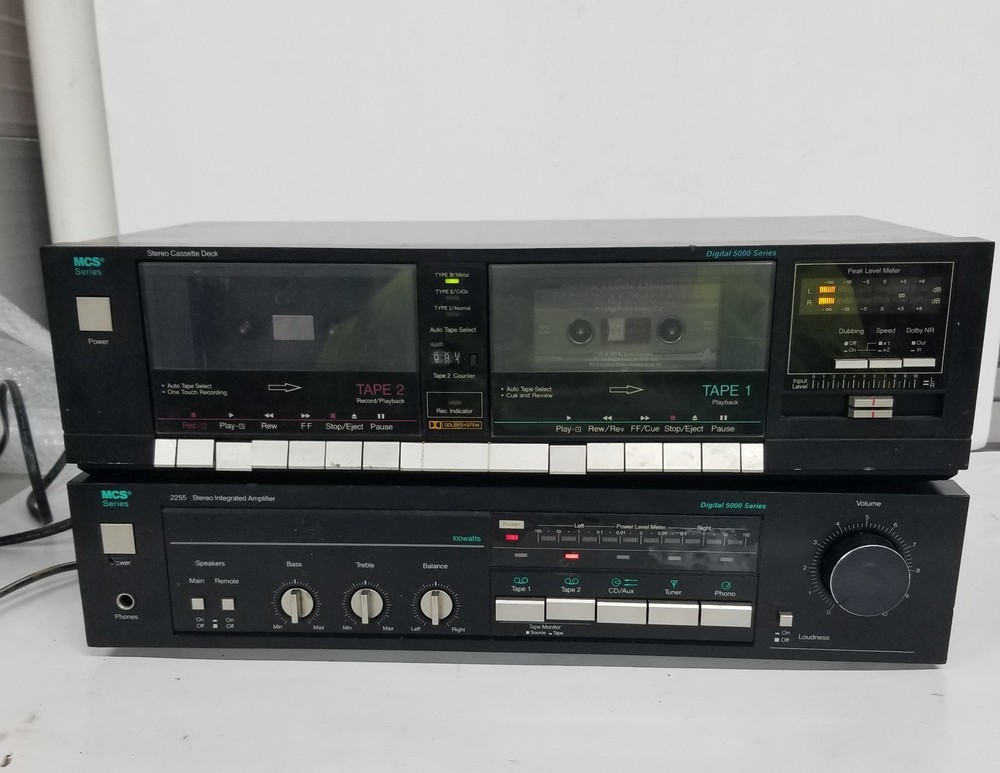 MCS 5000 Series Stereo Cassette Deck And 2255 Stereo Amplifier
