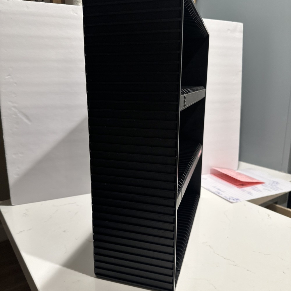 Laserline 90 CD Storage Rack Case Organizer Holder Wall Mountable Black Retro