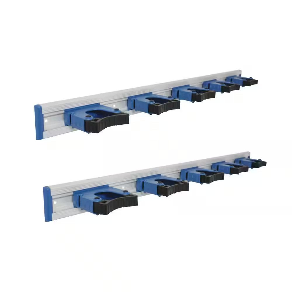 28.25 In. Hang up Storage Unit - 5 Bracket Wall Mount Organizer (2-Pack)