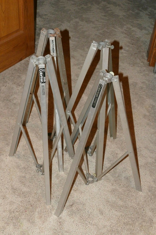 4 Colortran Light Stands, no center posts- Studio Light Stand Professional Grade