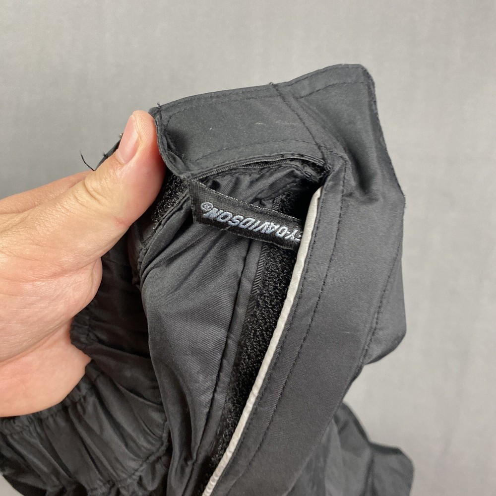 Harley Davidson Pants Mens Medium Black Polyester Heavyweight Lined Riding