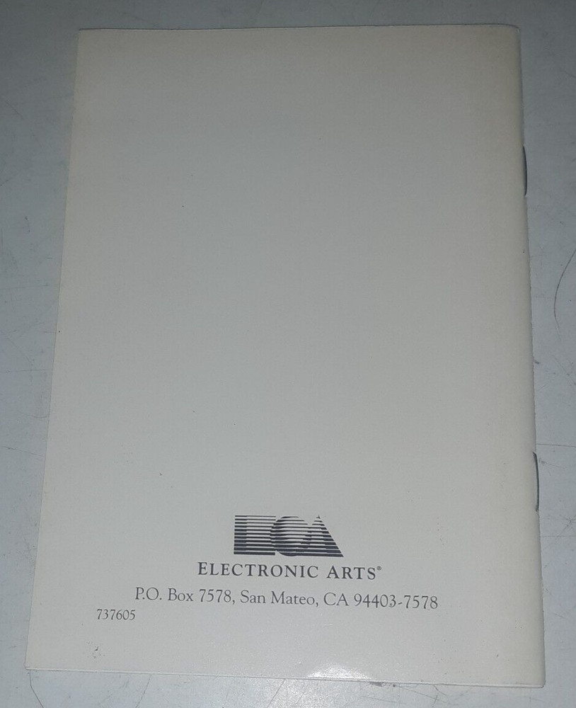 Madden 95 Genesis Booklet Instruction Manual ONLY 2662