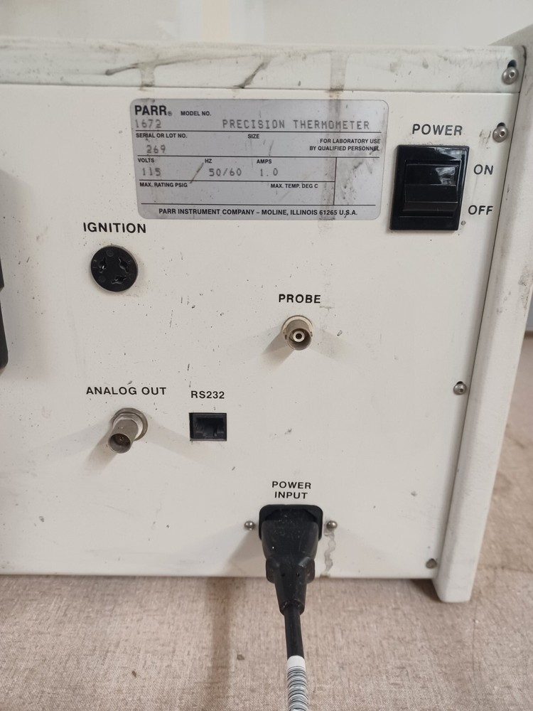 PARR 1672 PRECISION CALORIMETRIC THERMOMETER
