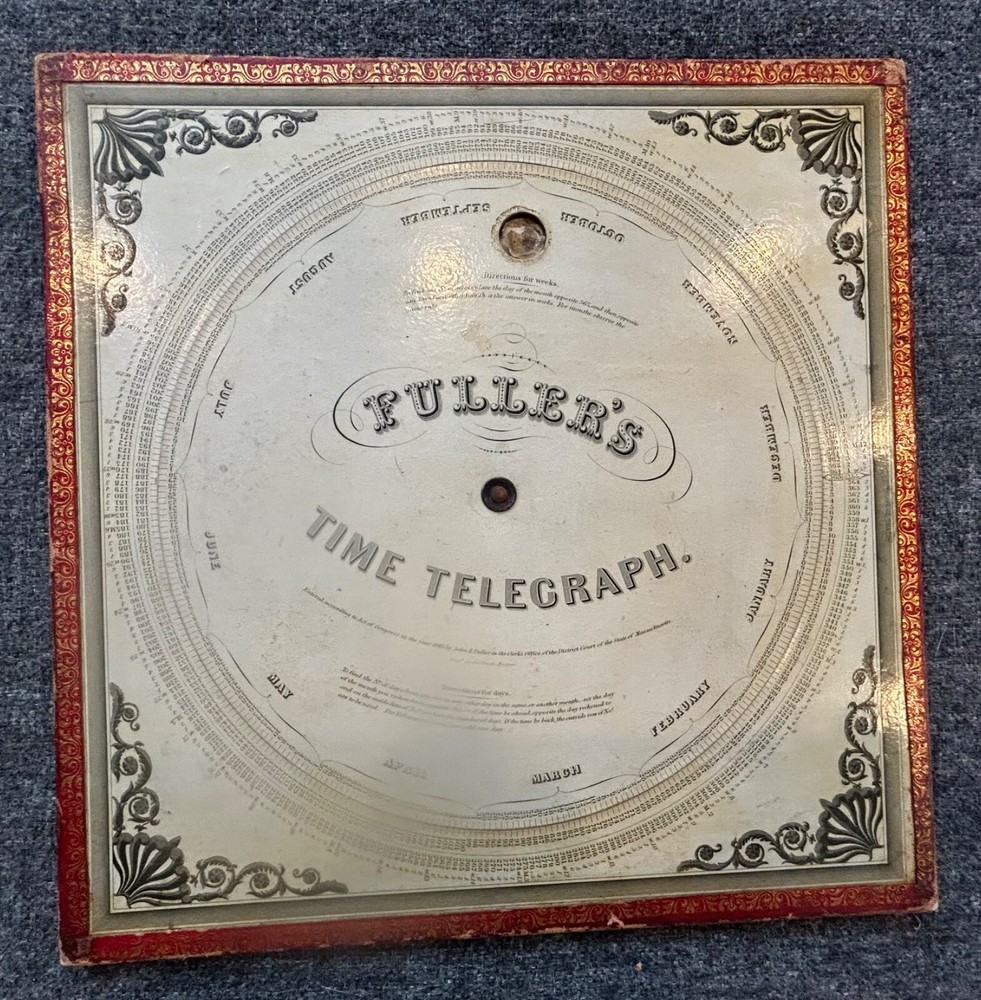Antique Fuller's Computing Time Telegraph / Palmers Computing Scale @ 1847