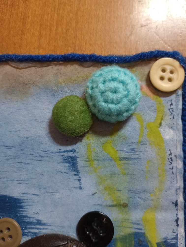 Snapping Sea Turtle Handmade Button Art Beads And Button Turtle Theme Art