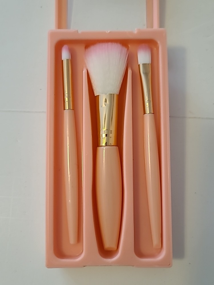 Portable Makeup Brush Pink Set H