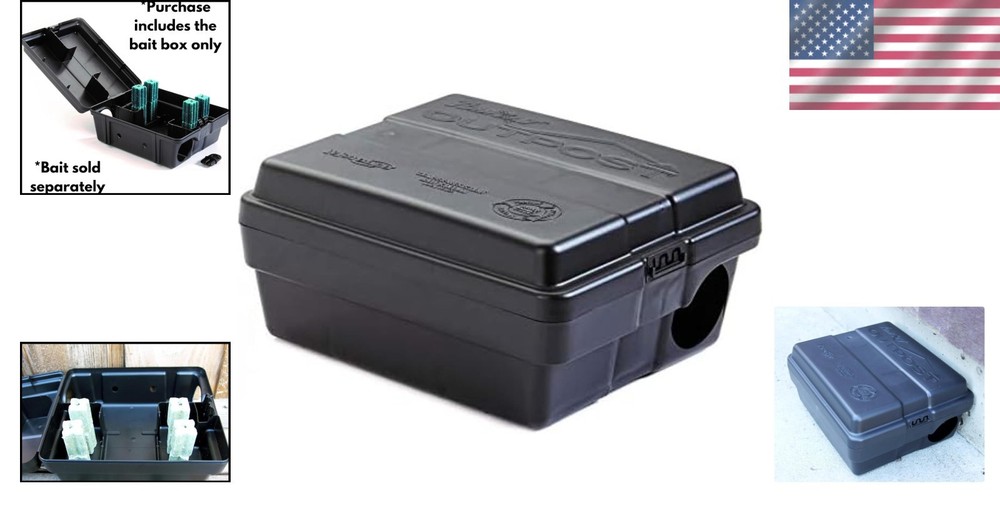 Flexible Configuration Outpost Rat Bait Station - Vertical or Horizontal Use