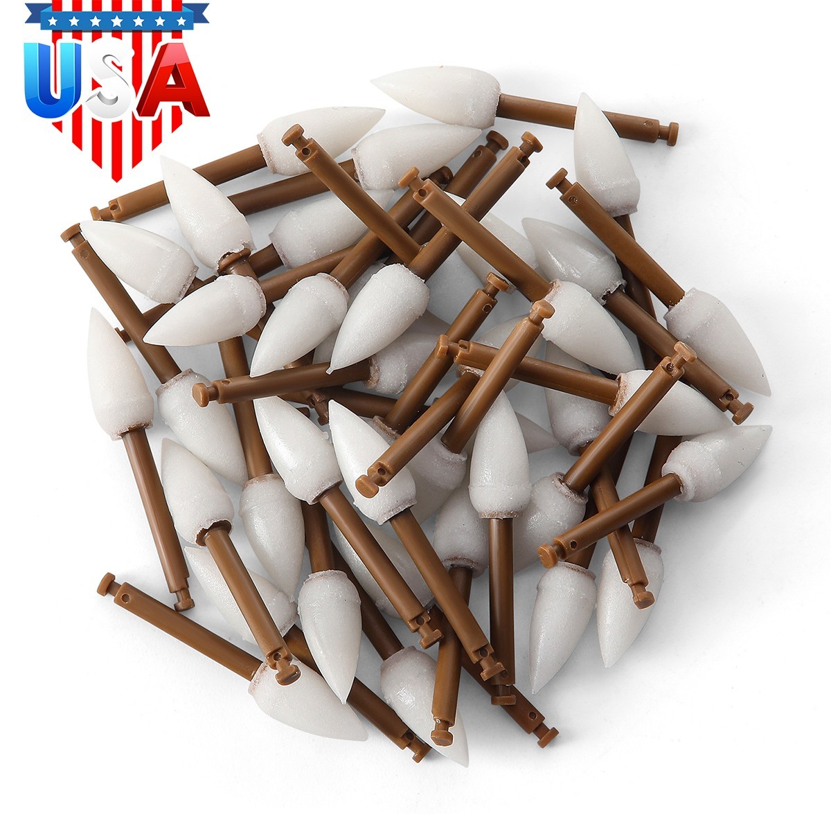 AZDENT 40Pcs Dental Composite Polishing Finishing Finisher Cups/Points/Disc