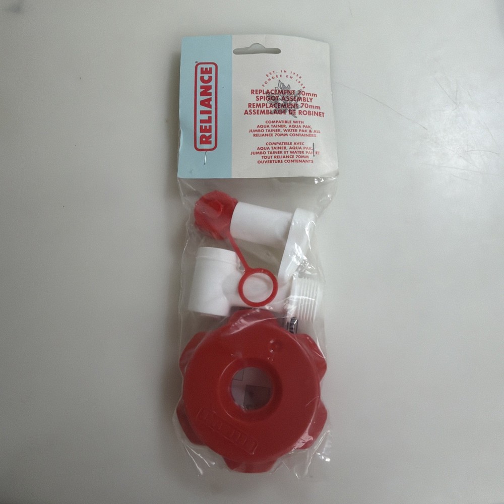 Reliance Replacement Spigot Assembly for Reliance Water 70mm Containers RED