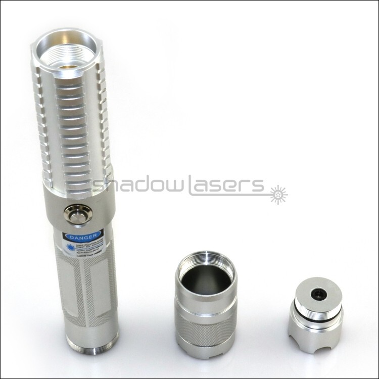 BX8-H 450nm Adjustable Focus Visible Blue Laser Pointer Pen Beam Light US