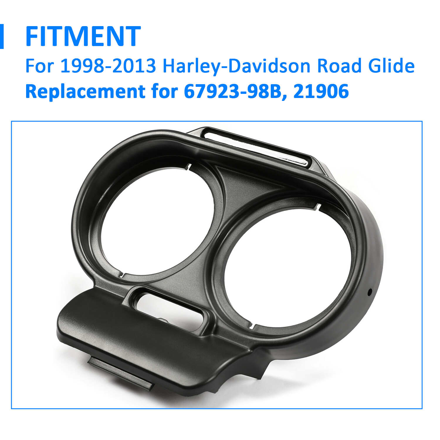 For 1998-2013 Harley Road Glide Gauge Cover Nacelle Housing Fairing