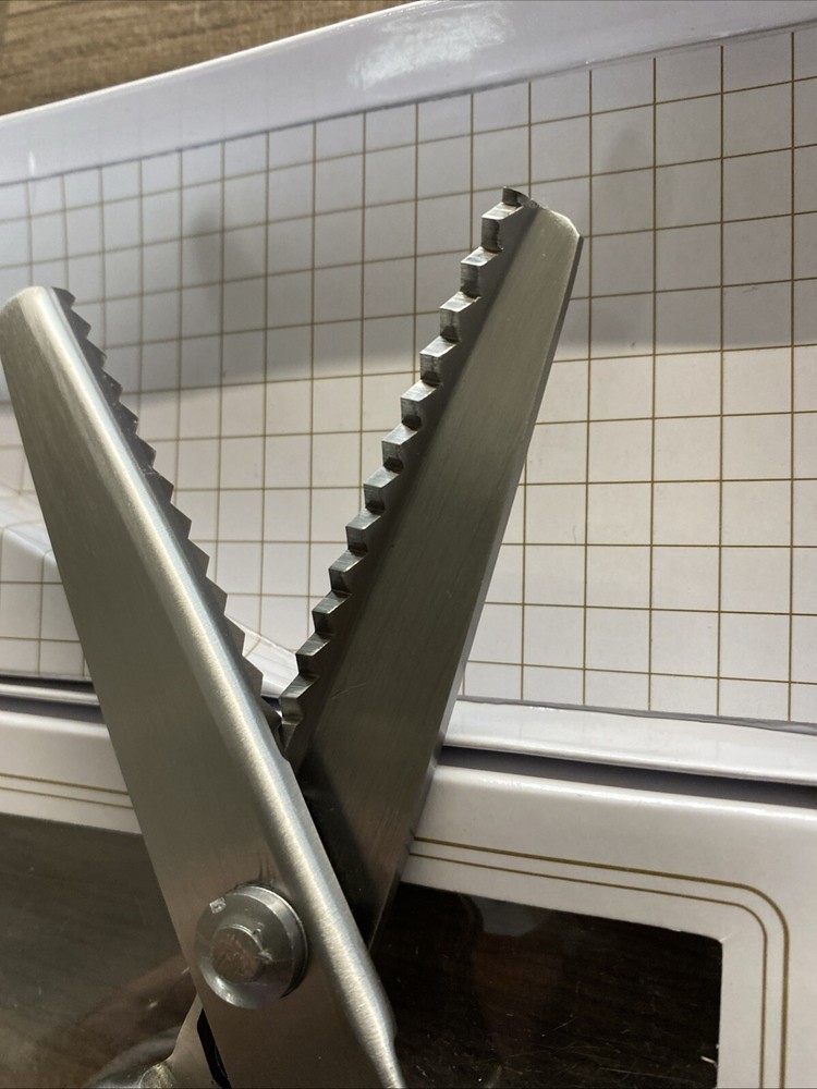 8" Pinking Shears Stainless Steel Scissors Zig Zag Pattern Sharp Edges/az