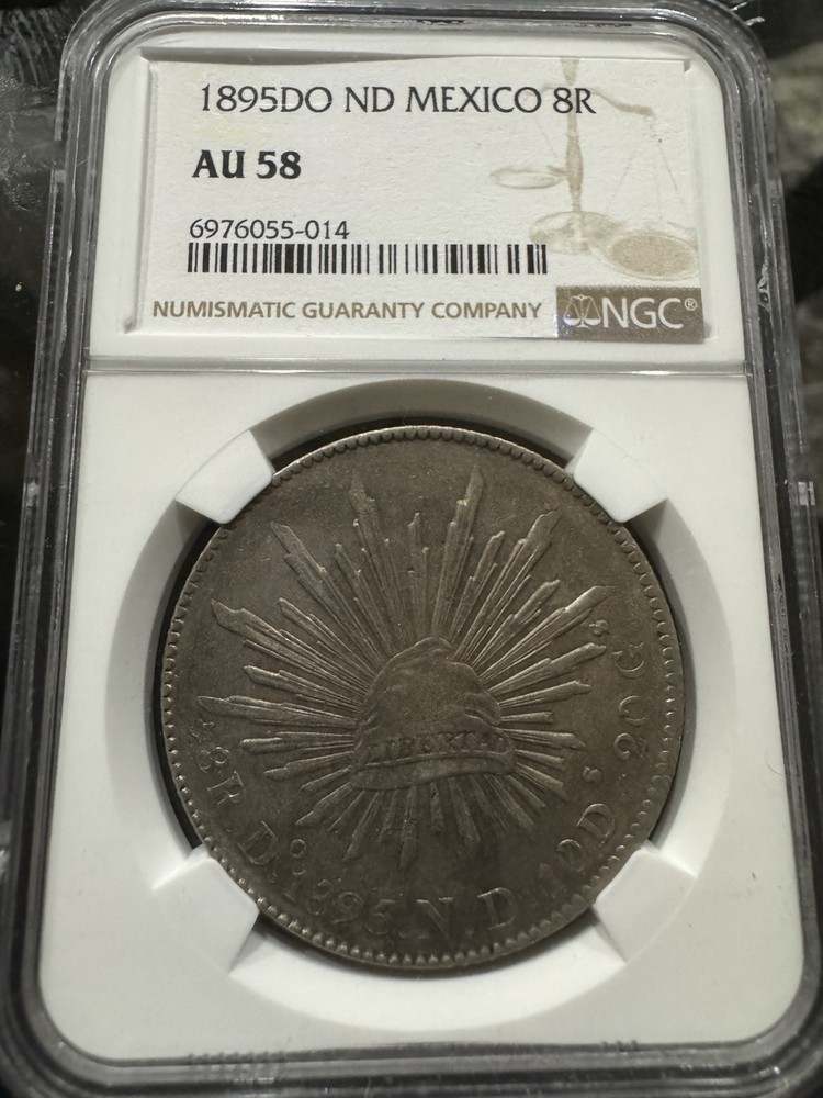 1895DO ND Mexico 8R AU-58