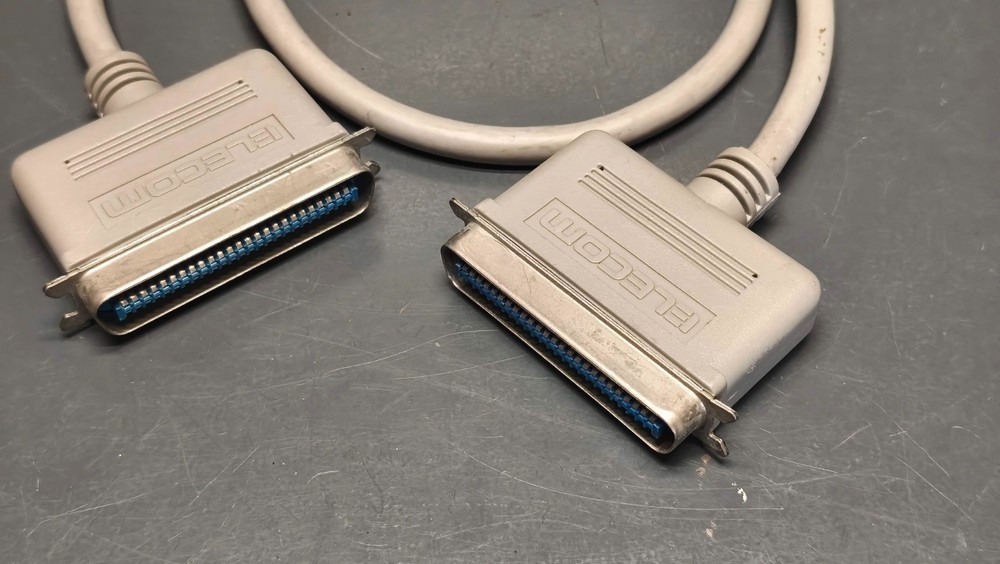 Sharp X68000 External SCSI Cable CN50 Centronics Male-Male ELECOM