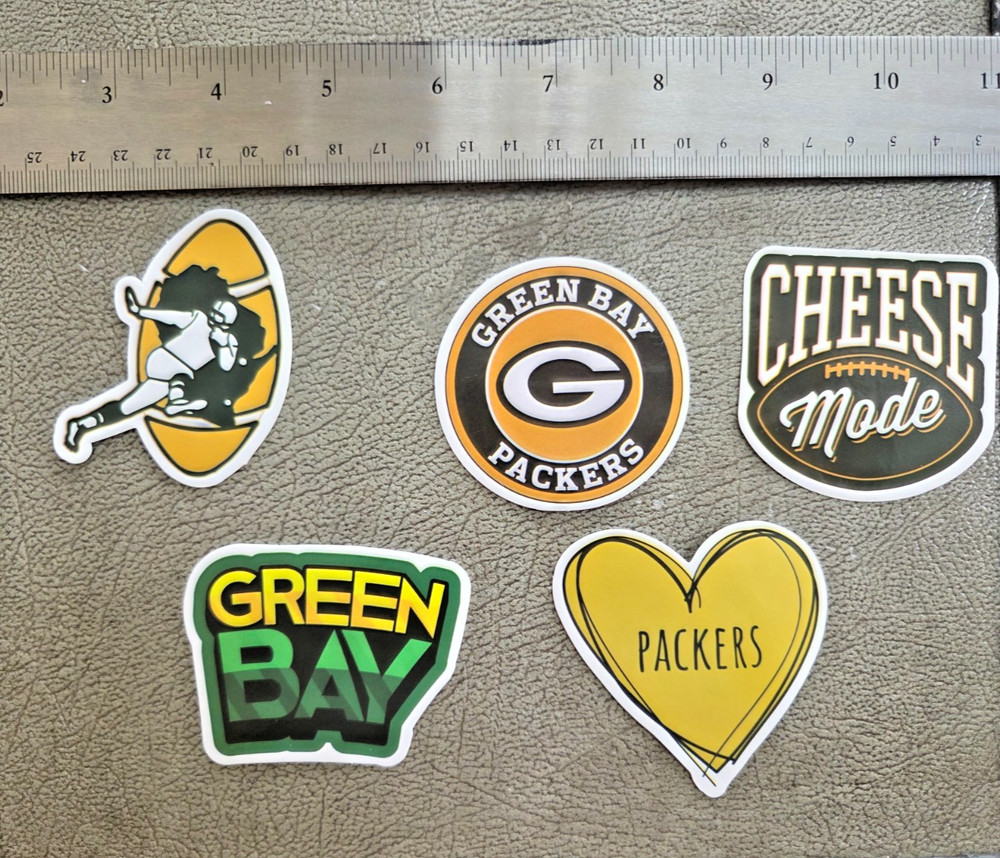 5 pack Green Bay Packers Stickers-3