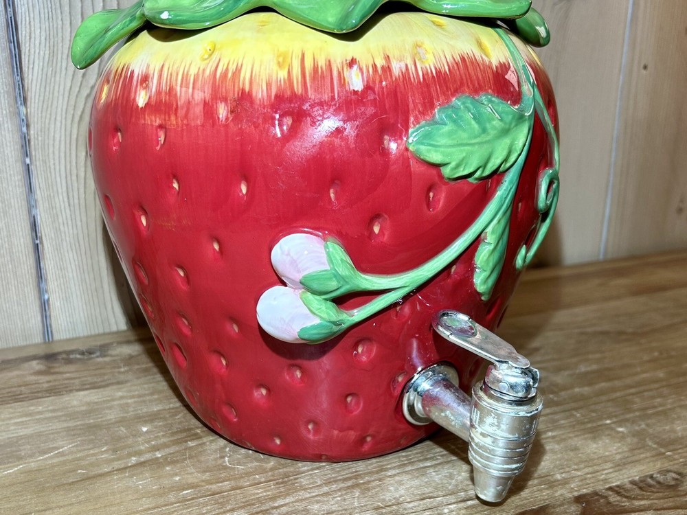 Cracker Barrel Berries Large Strawberry Drink Dispenser