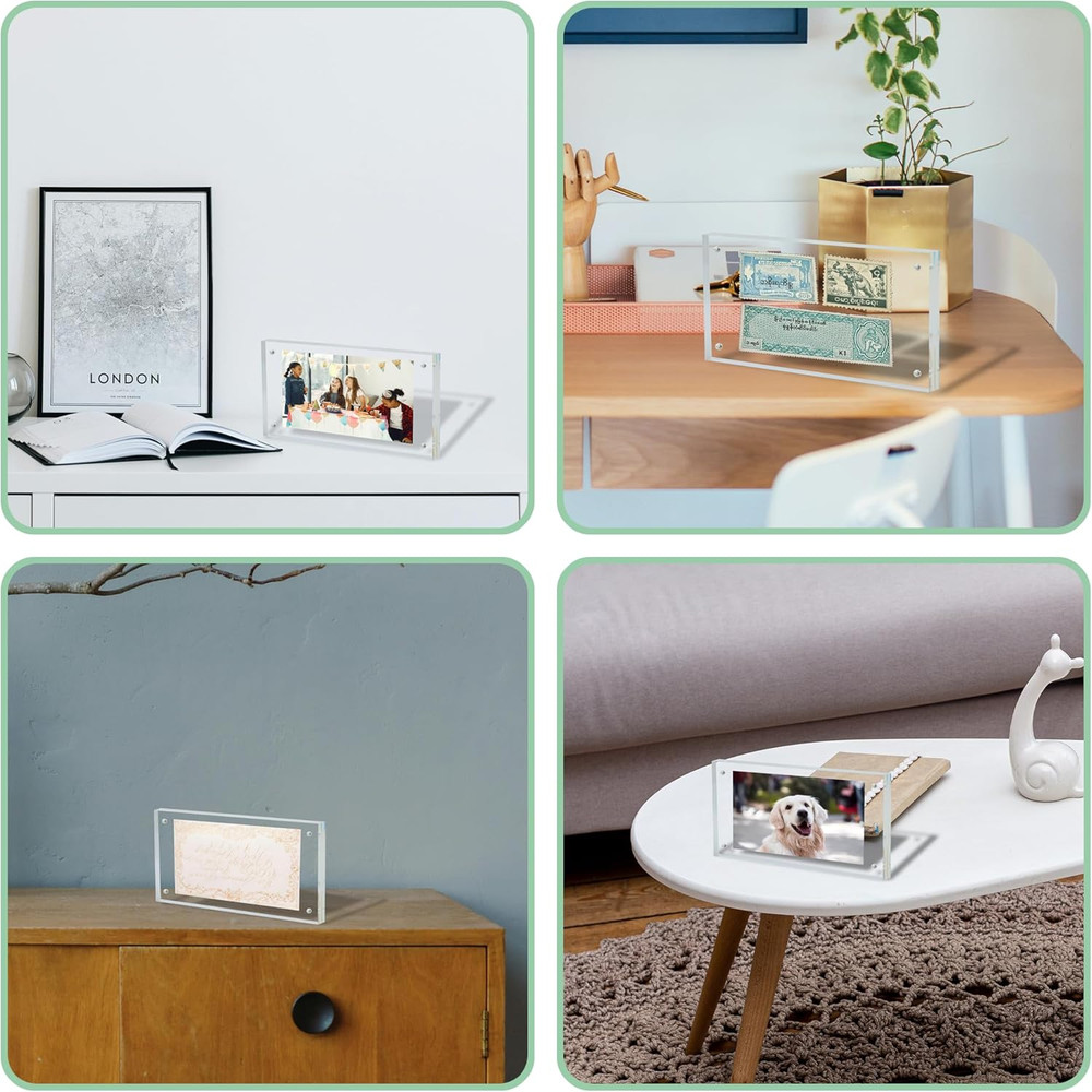 Dollar Bill Frame Display Thick Acrylic Dollar Bill Holder Ticket Holder