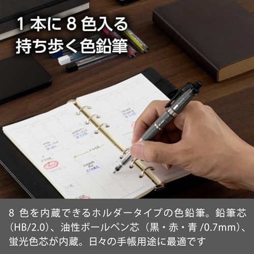 New Pentel Super Multi 8 Automatic Mechanical Pencil Set (PH803ST)