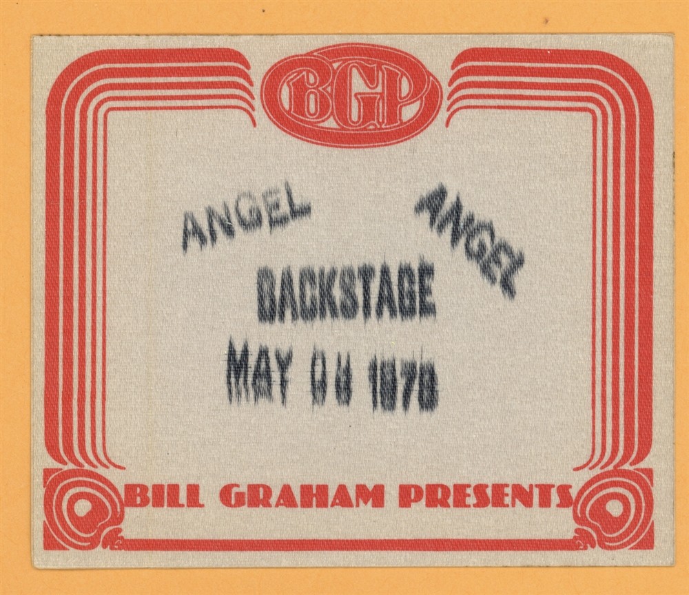 Angel 1978 Punky Meadows Concert Tour Backstage Pass