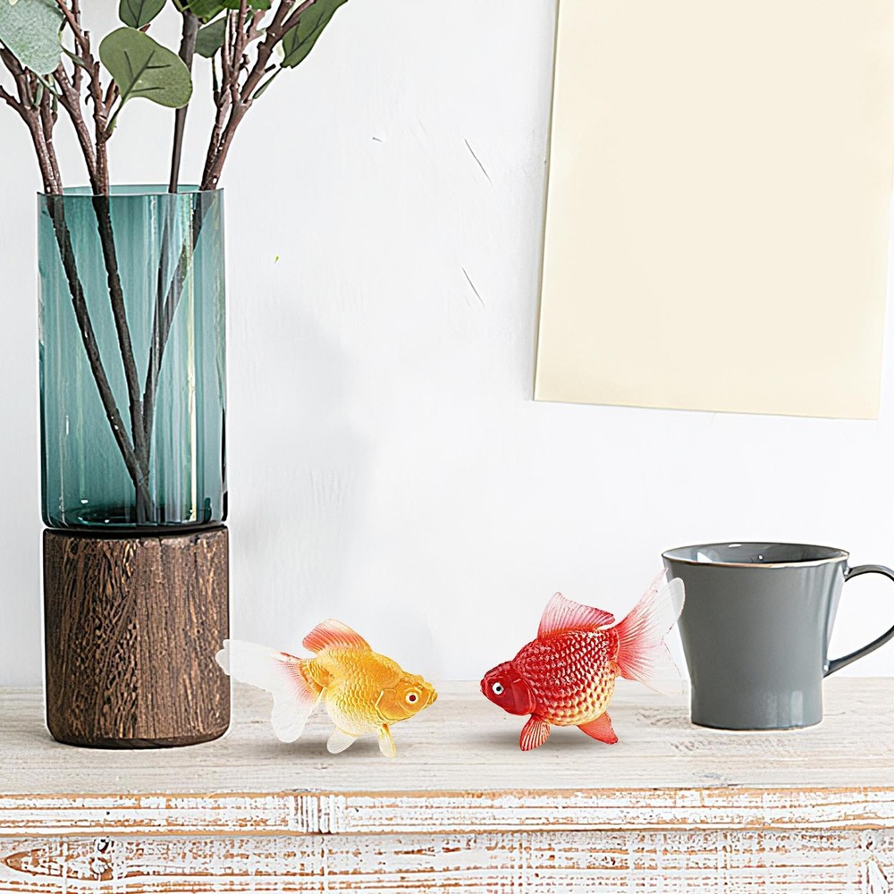 Artificial Aquarium Fish Floating Artificial Aquarium Fish Orange Like-minded