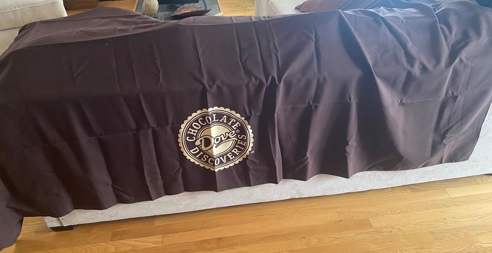 Dove Chocolate Discoveries Brown Table Cloth