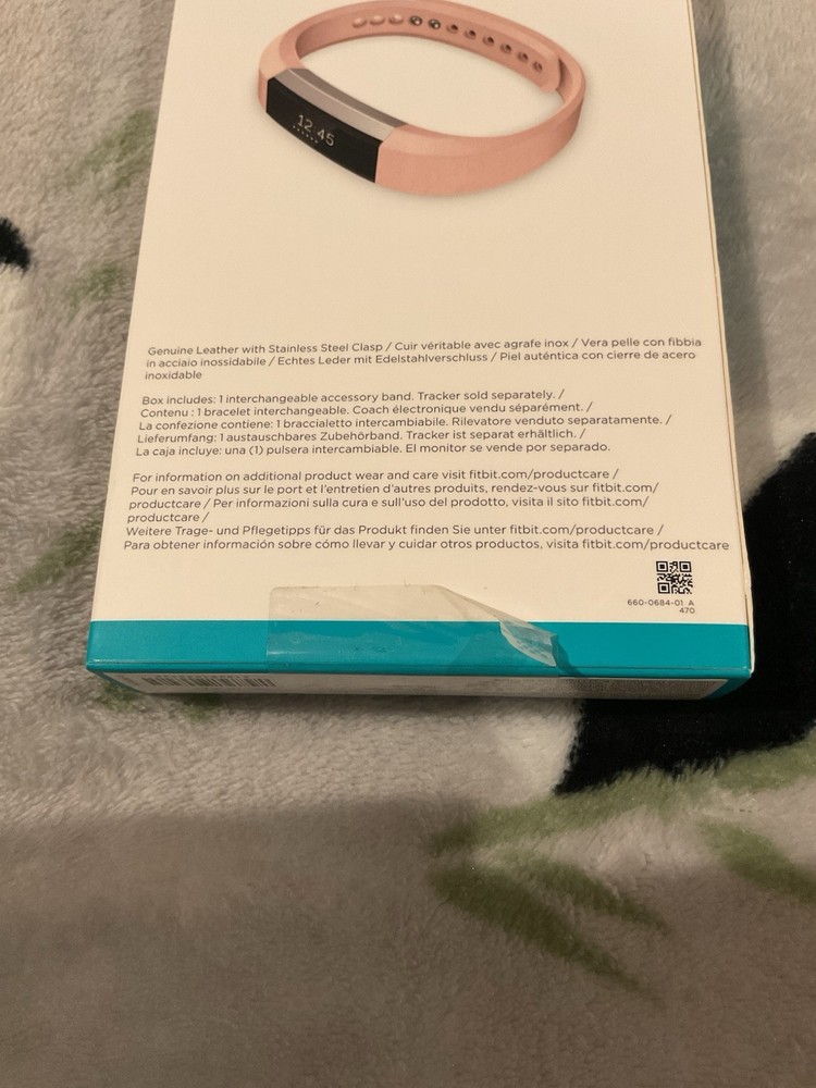Fitbit Alta Leather Band Replacement Accessory Small Pink OEM