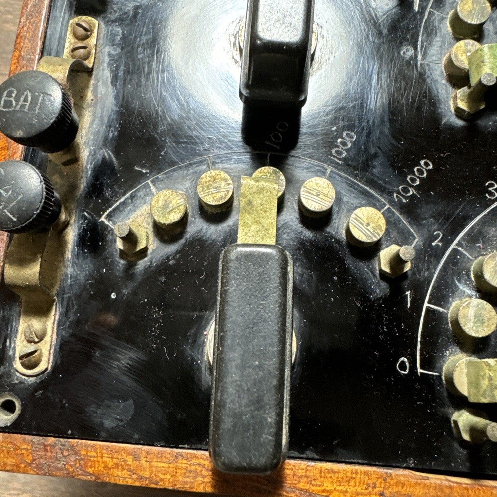 RARE Antique RCA Electrical Test Box Resistance Bridge Decade 237175 Prototype??