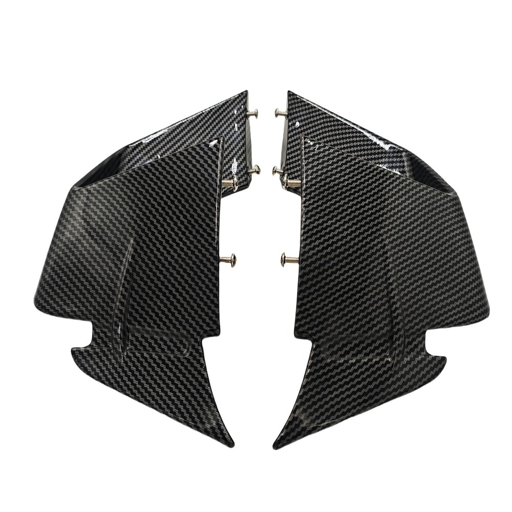 Carbon Pattern Front Spoiler Fixed Wind Winglets For BMW S1000RR M1000RR 2019-22
