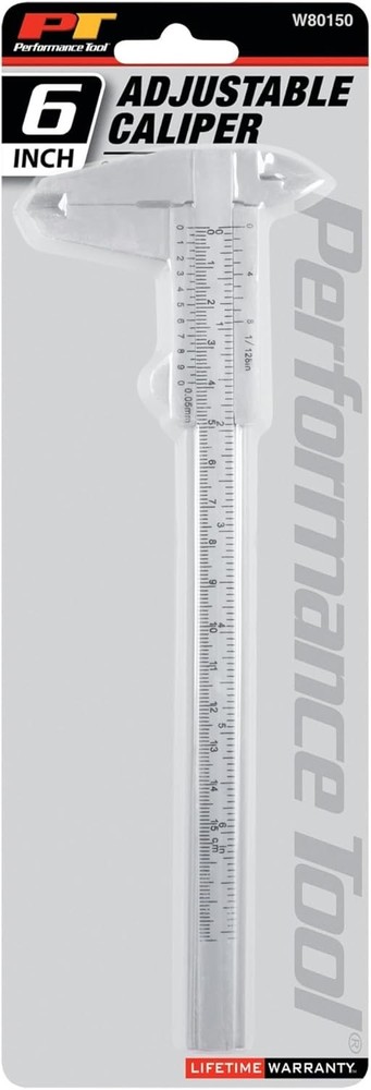 Lightweight 6-Inch Plastic Caliper - Durable & Easy-to-Use for All Projects