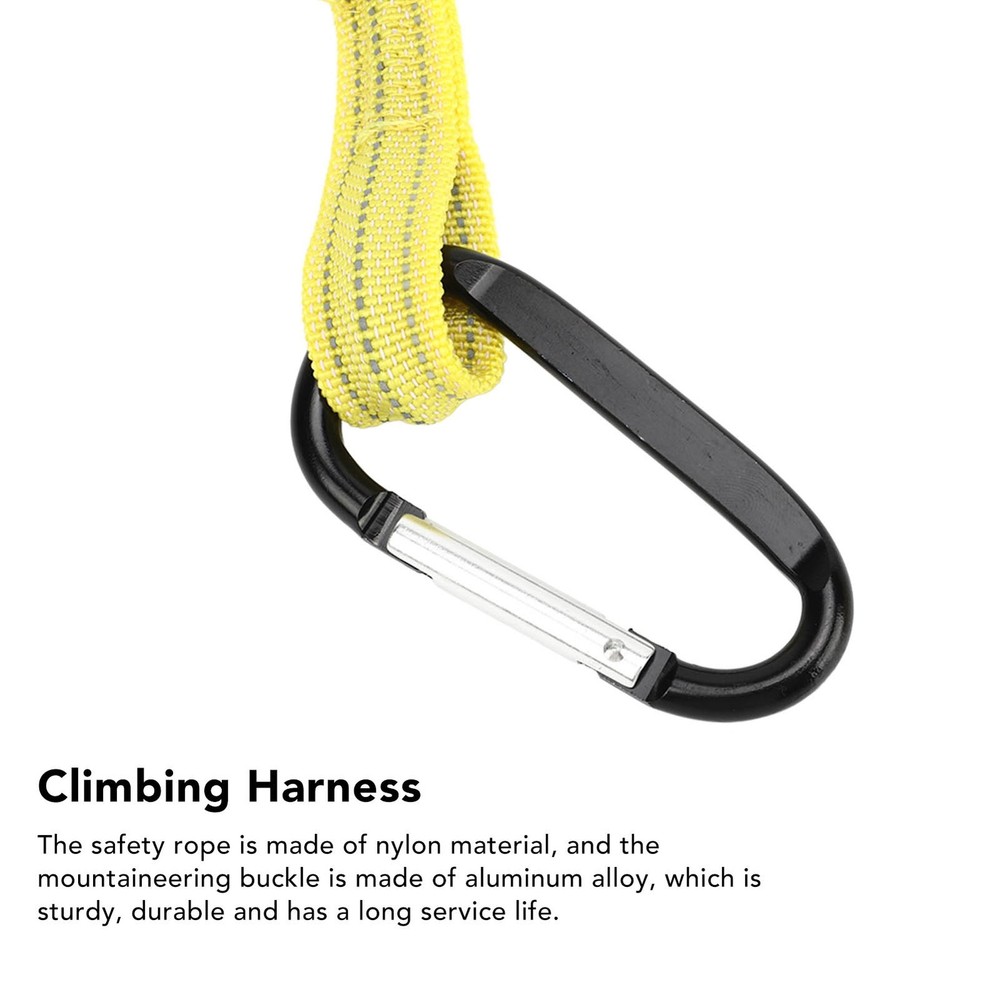 Yellow Tool Safety Tether Nylon Tool Lanyard Climbing Rope For Construction