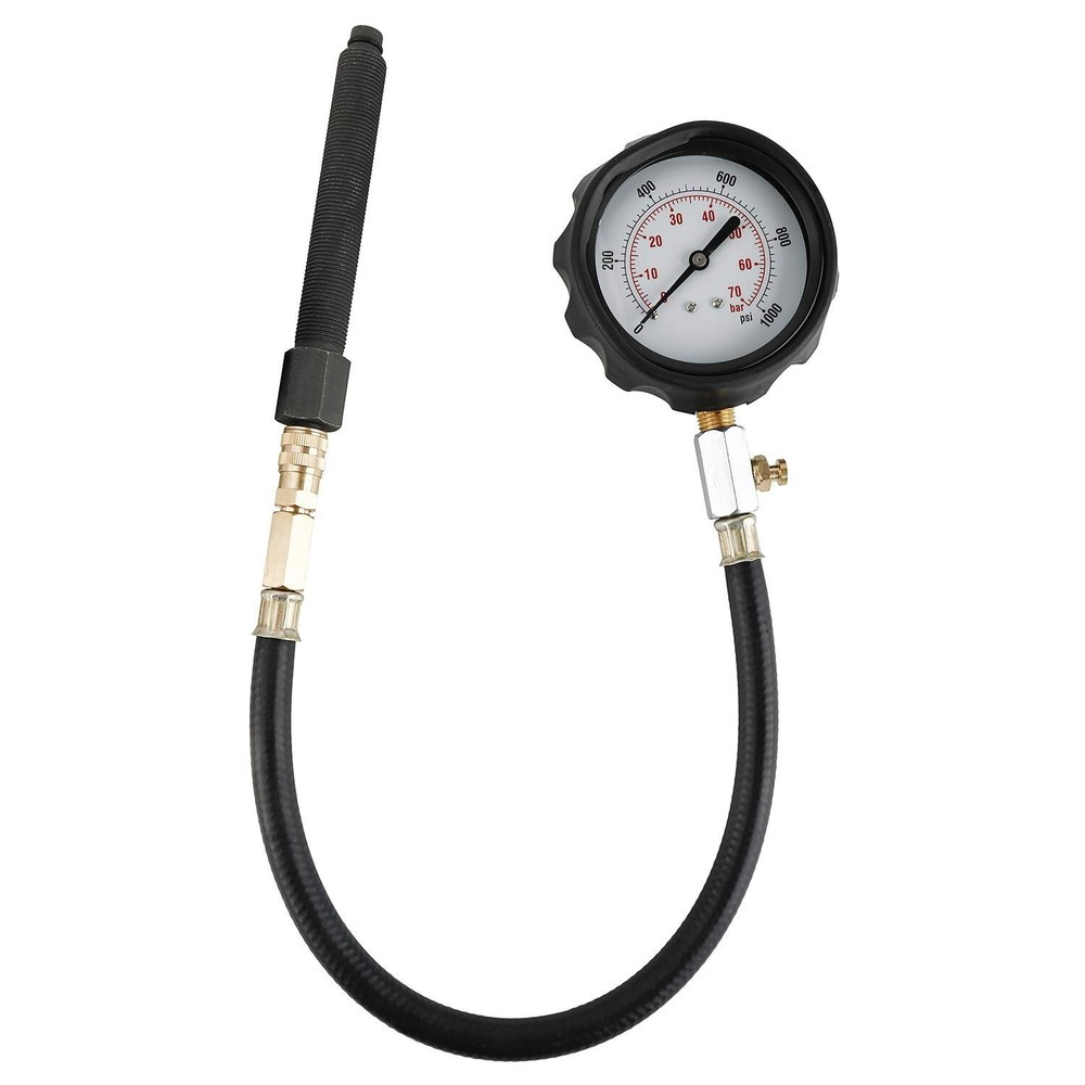 TU-15 Diesel Engine Cylinder Compression Tester with Glow Plug Injector Adapters